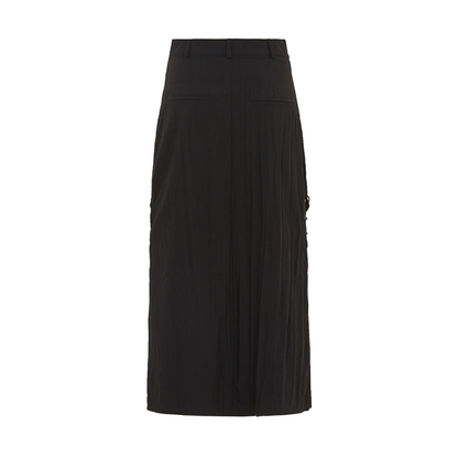 Raw Tie Nylon Skirt