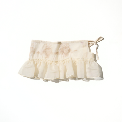 Peekaboo Micro Sheer Skirt Raw