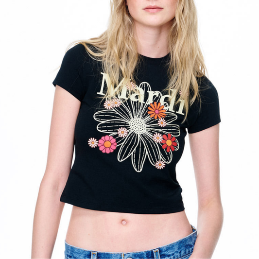 CROPPED TSHIRT FLOWERMARDI BLOSSOM