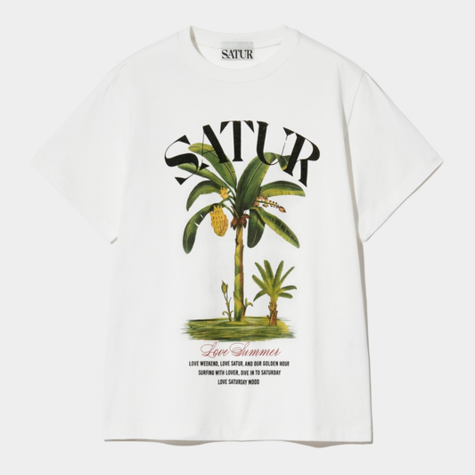 (W) Banana Tree Graphic T-Shirt