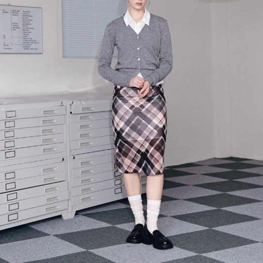 PREPPIE CHECK SKIRT