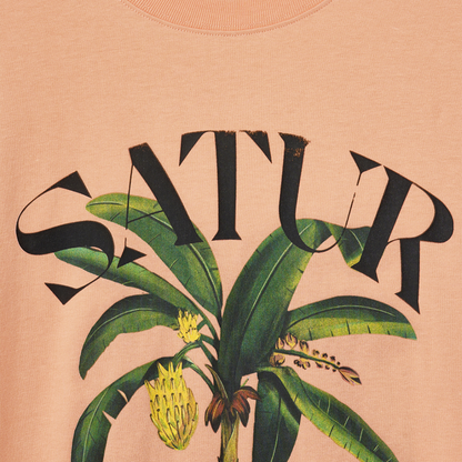 (W) Banana Tree Graphic T-Shirt