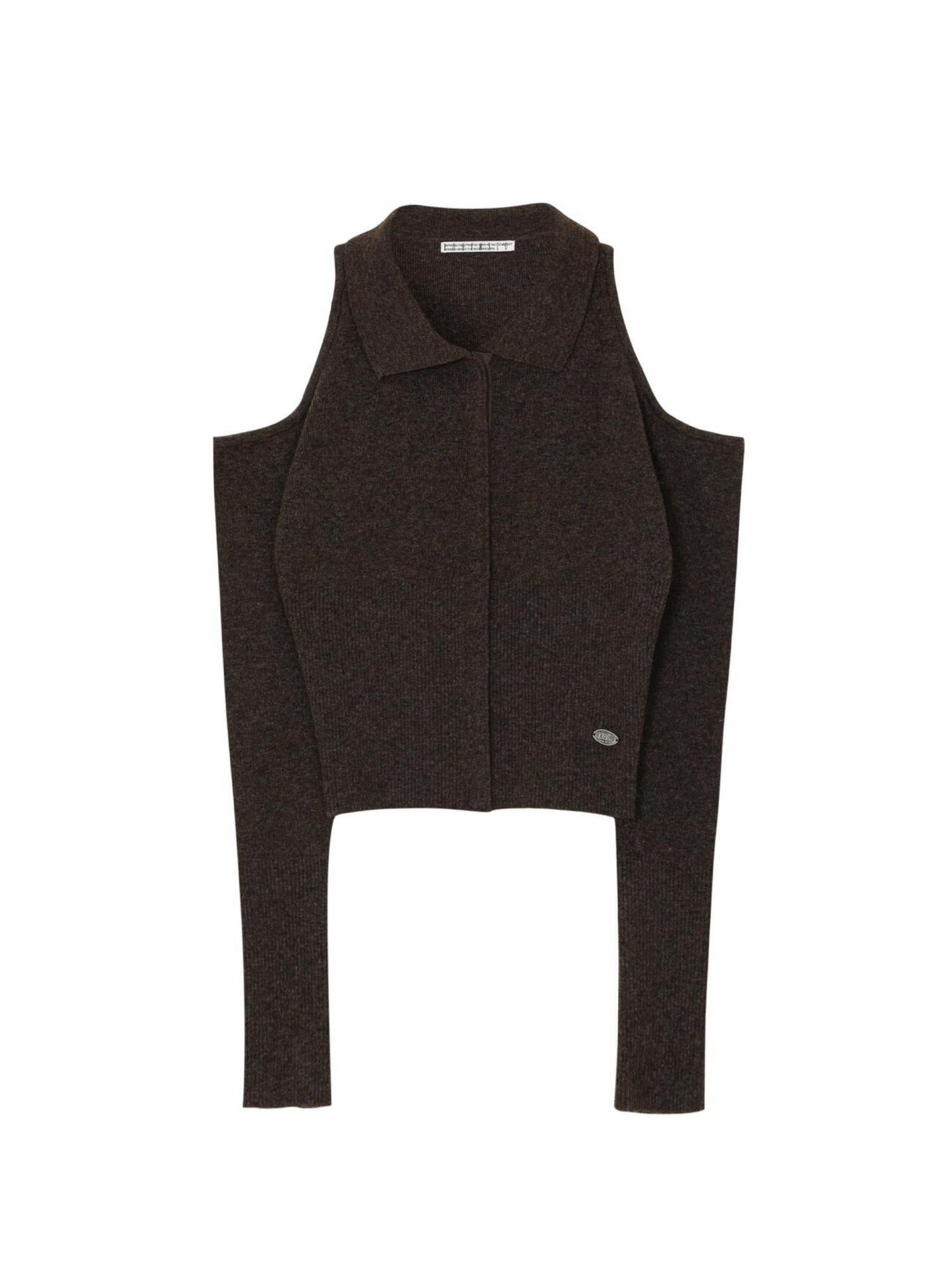 SHOULDER HOLE KNIT CARDIGAN