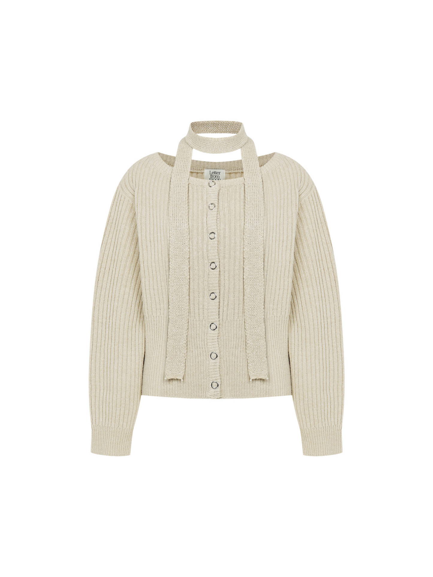 Sonnet Boat-neck Wool Cardigan