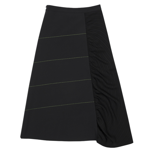 Shirring Panel Skirt