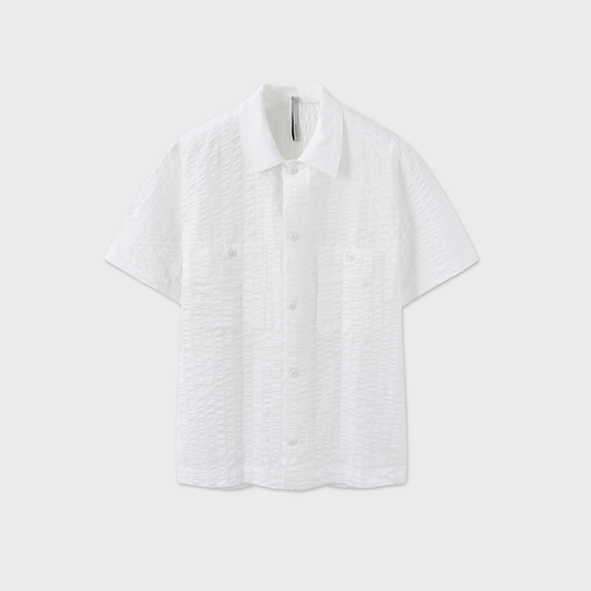 OVER-FIT RIPPLE HALF SHIRT