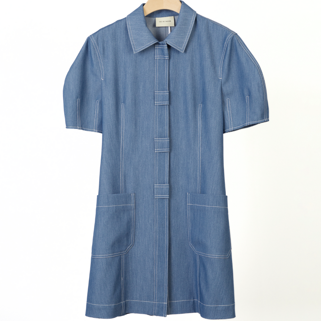 BUTTON DOWN DENIM DRESS