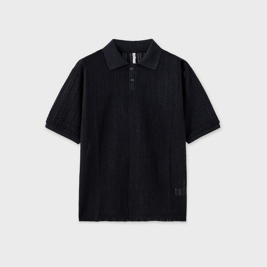 OVER-FIT RIPPLE HALF SHIRT