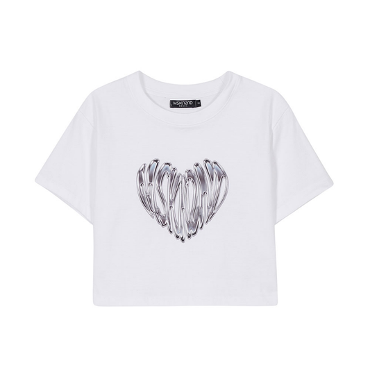 MSKN2ND CHROME HEART CROP T-SHIRT