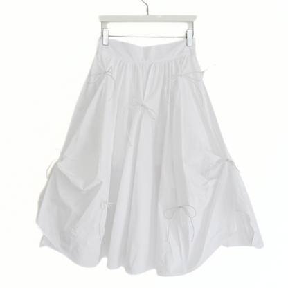 Ribbon Shirring Avant Skirt