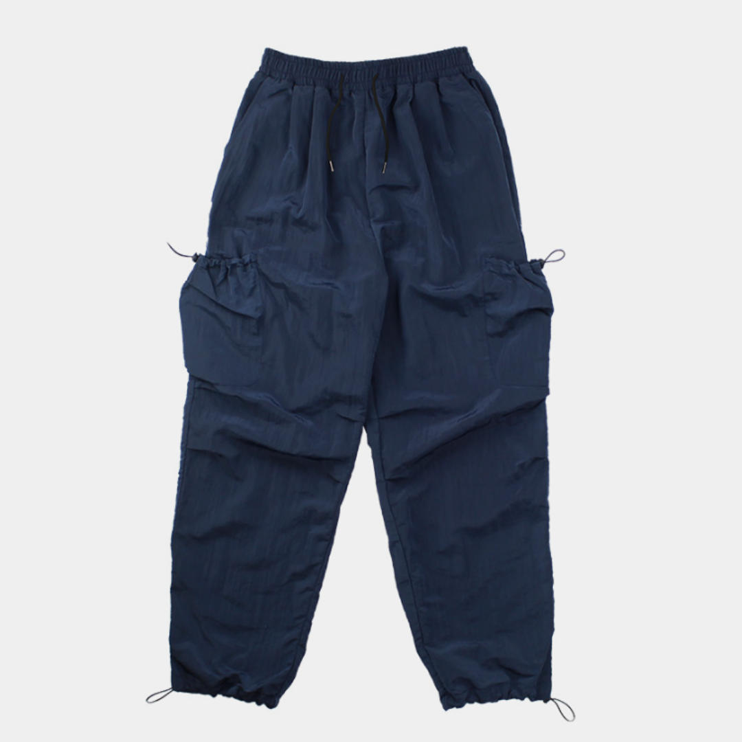 Shirring nylon cargo pants