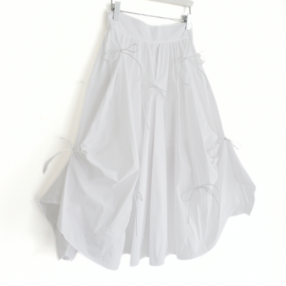 Ribbon Shirring Avant Skirt