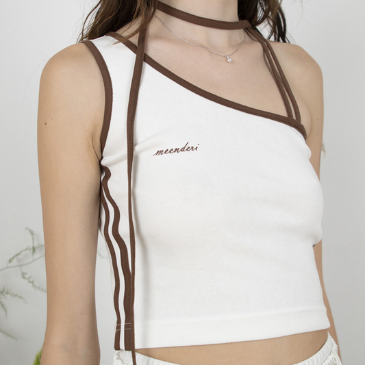 TRACK UNBALANCE SLEEVELESS TOP