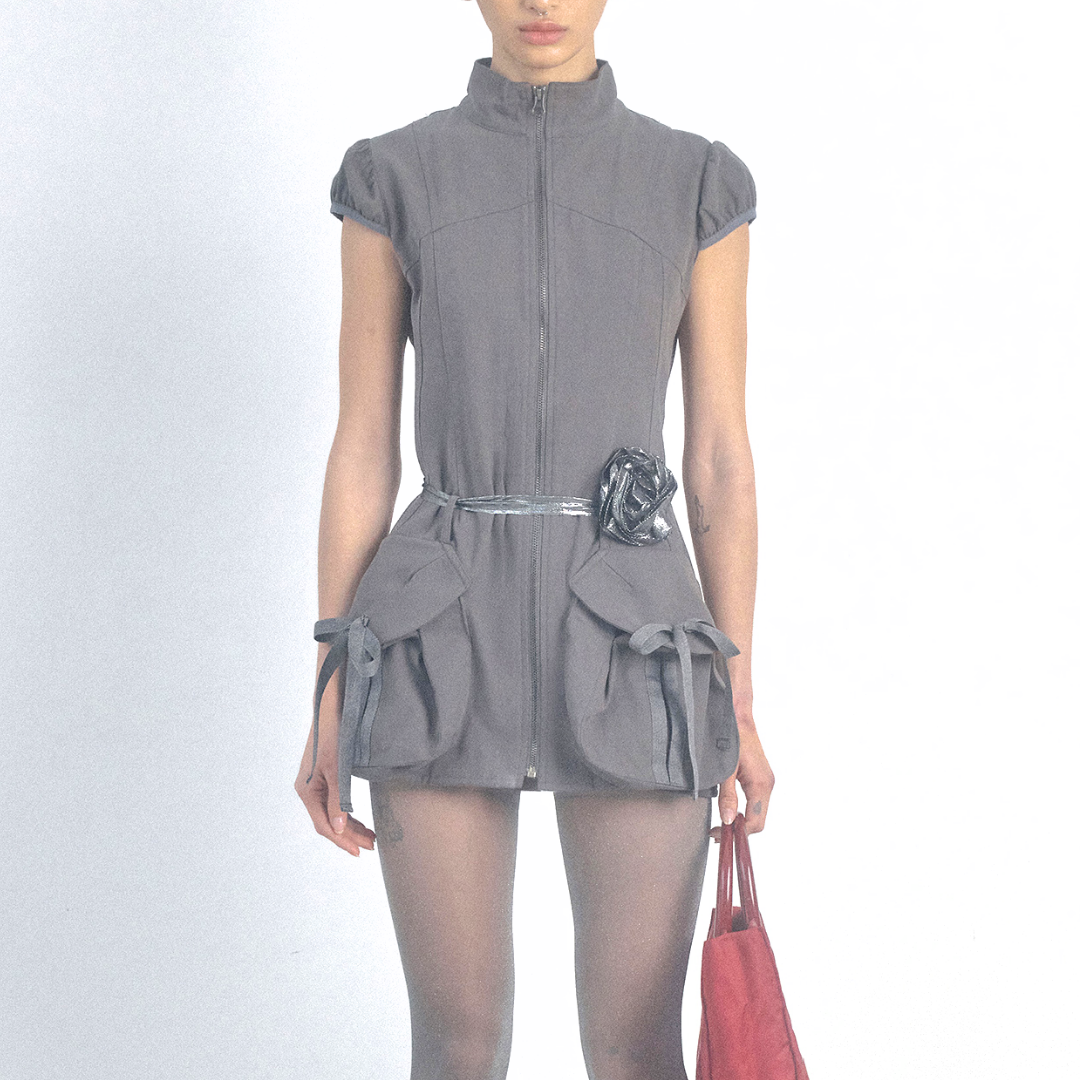 Cargo Zip-Up Dress