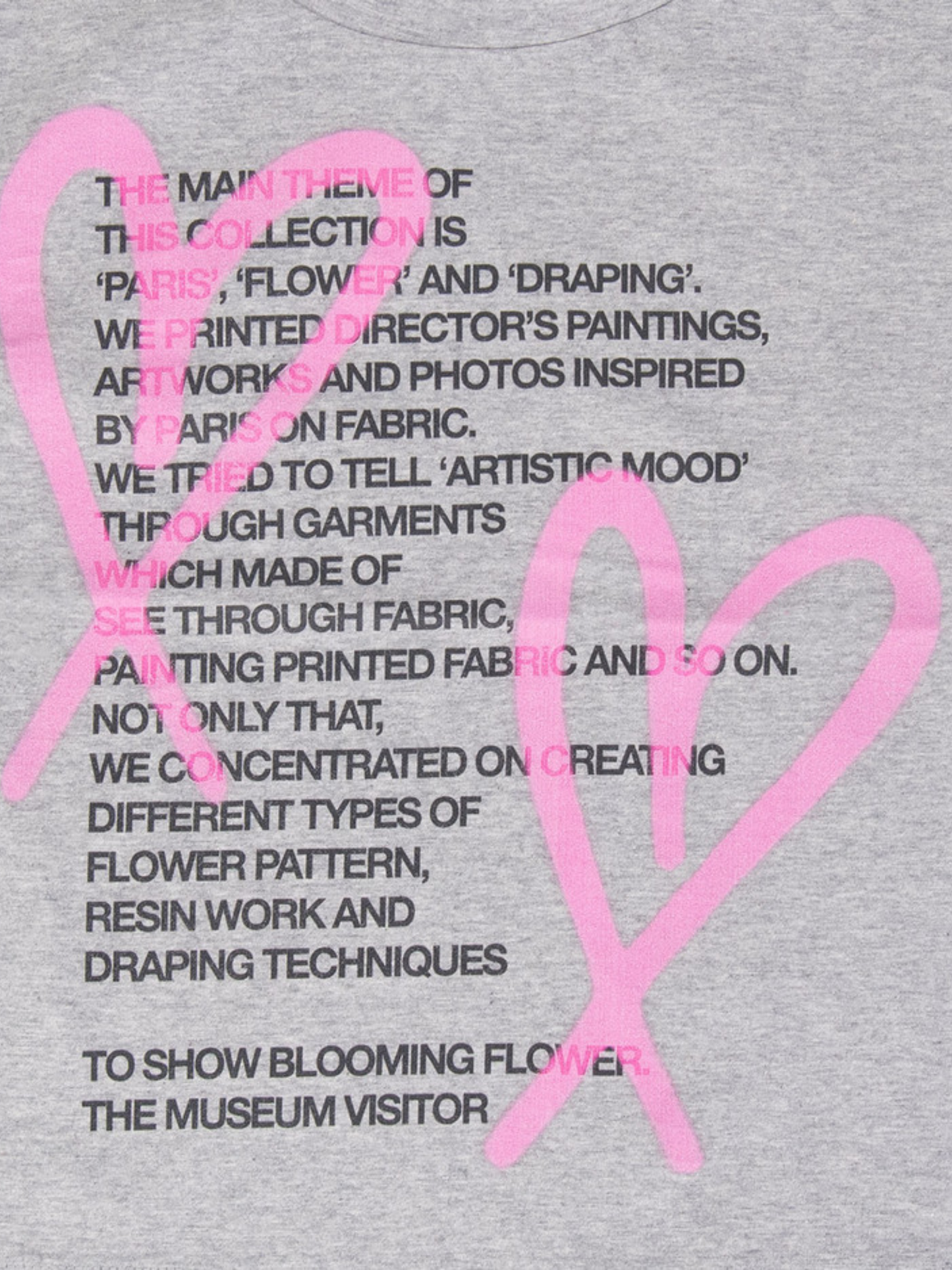 CROP HEART PRINTED T-SHIRTS