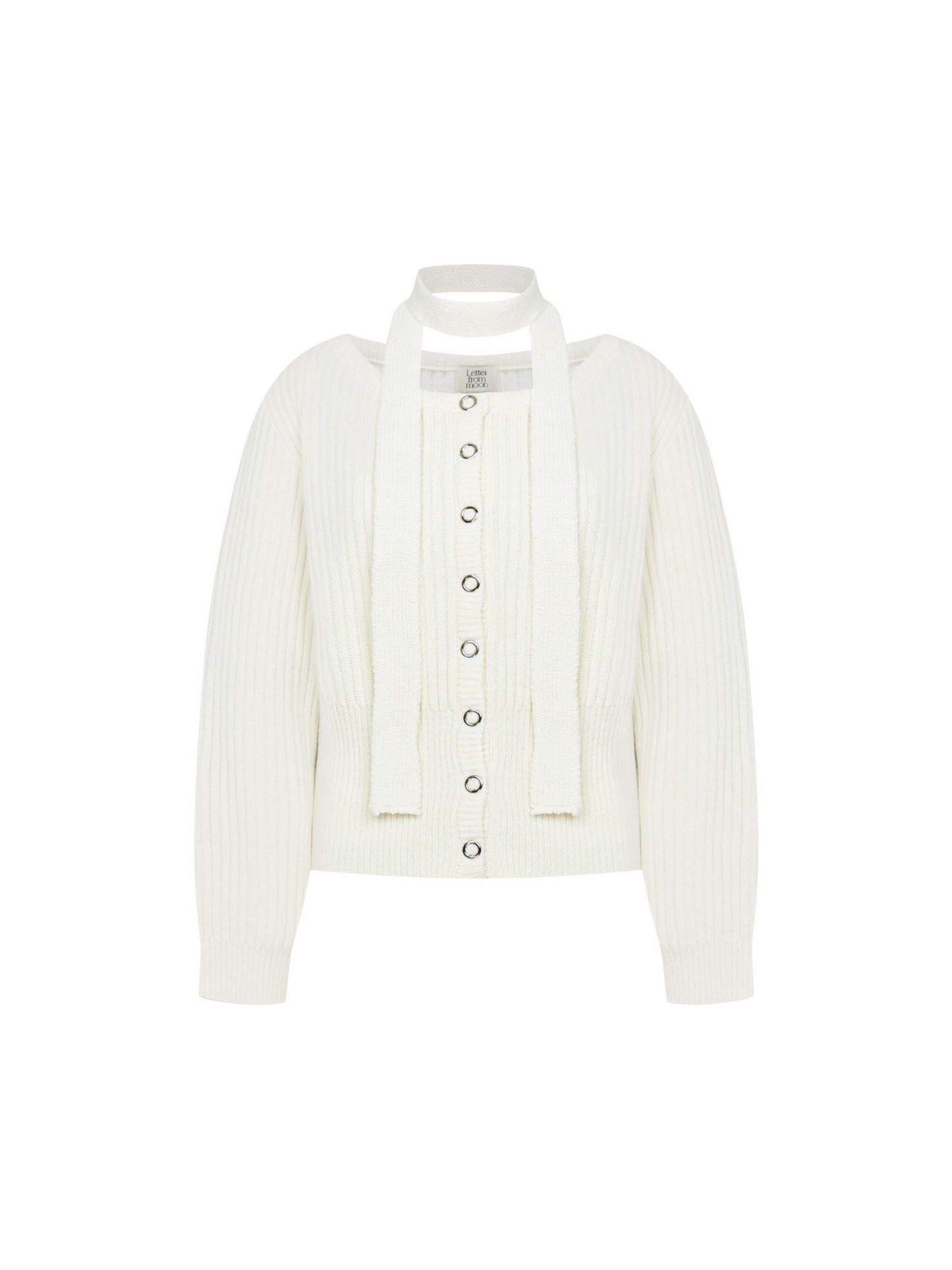 Sonnet Boat-neck Wool Cardigan