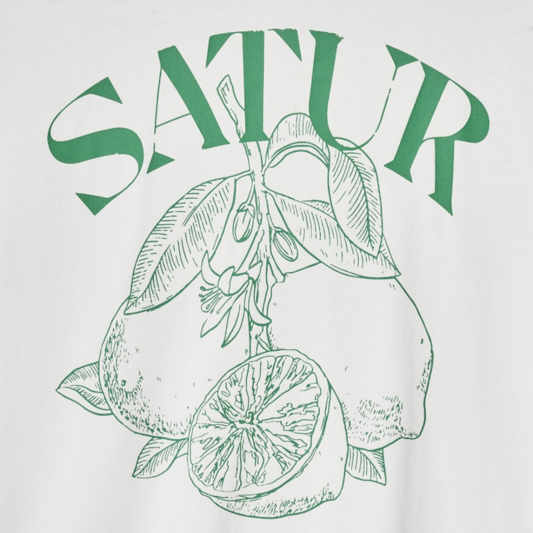 (W) Capri Citron Drawing Summer Graphic T-Shirts