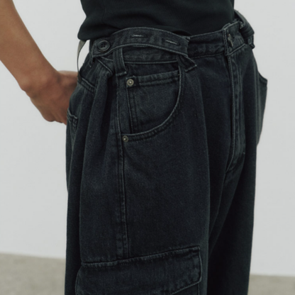 UTILITY WIDE DENIM PANTS