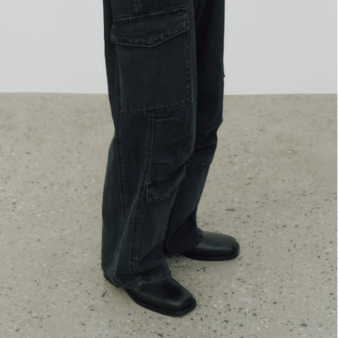 UTILITY WIDE DENIM PANTS