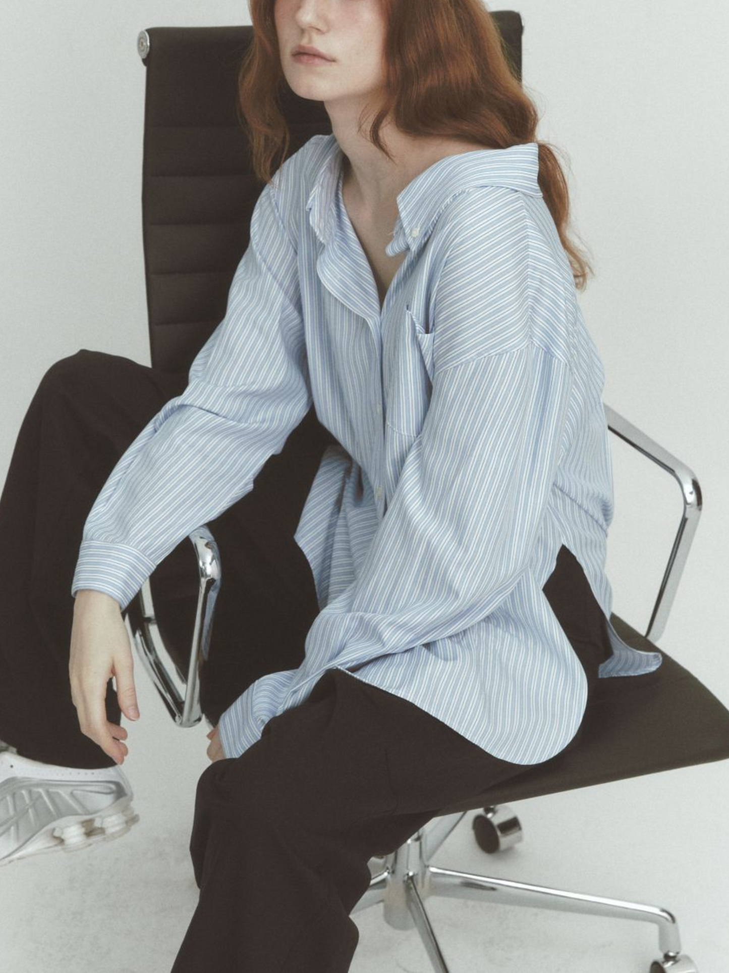 STRIPE OFF SHOULDER SHIRTS