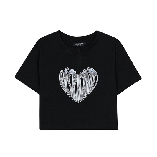 MSKN2ND CHROME HEART CROP T-SHIRT