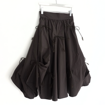 Ribbon Shirring Avant Skirt