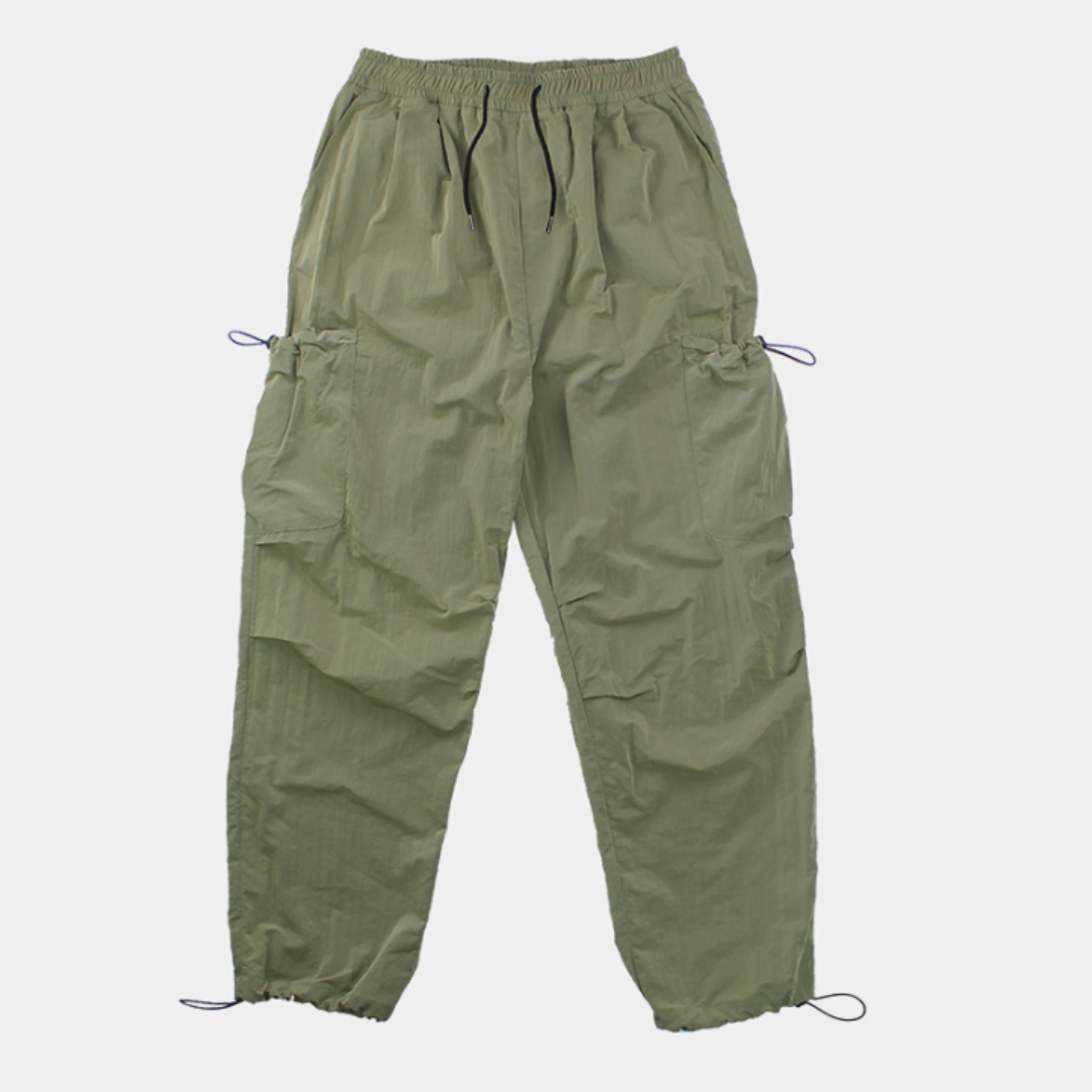 Shirring nylon cargo pants