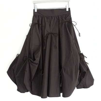 Ribbon Shirring Avant Skirt