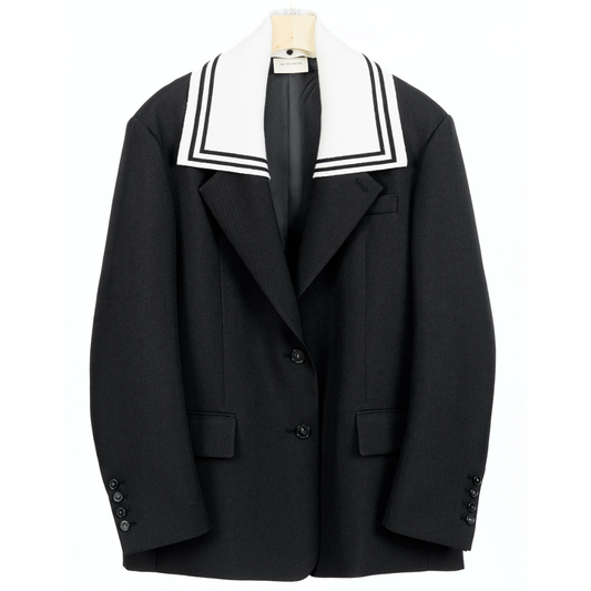 Oversized Sailor Collar Jacket