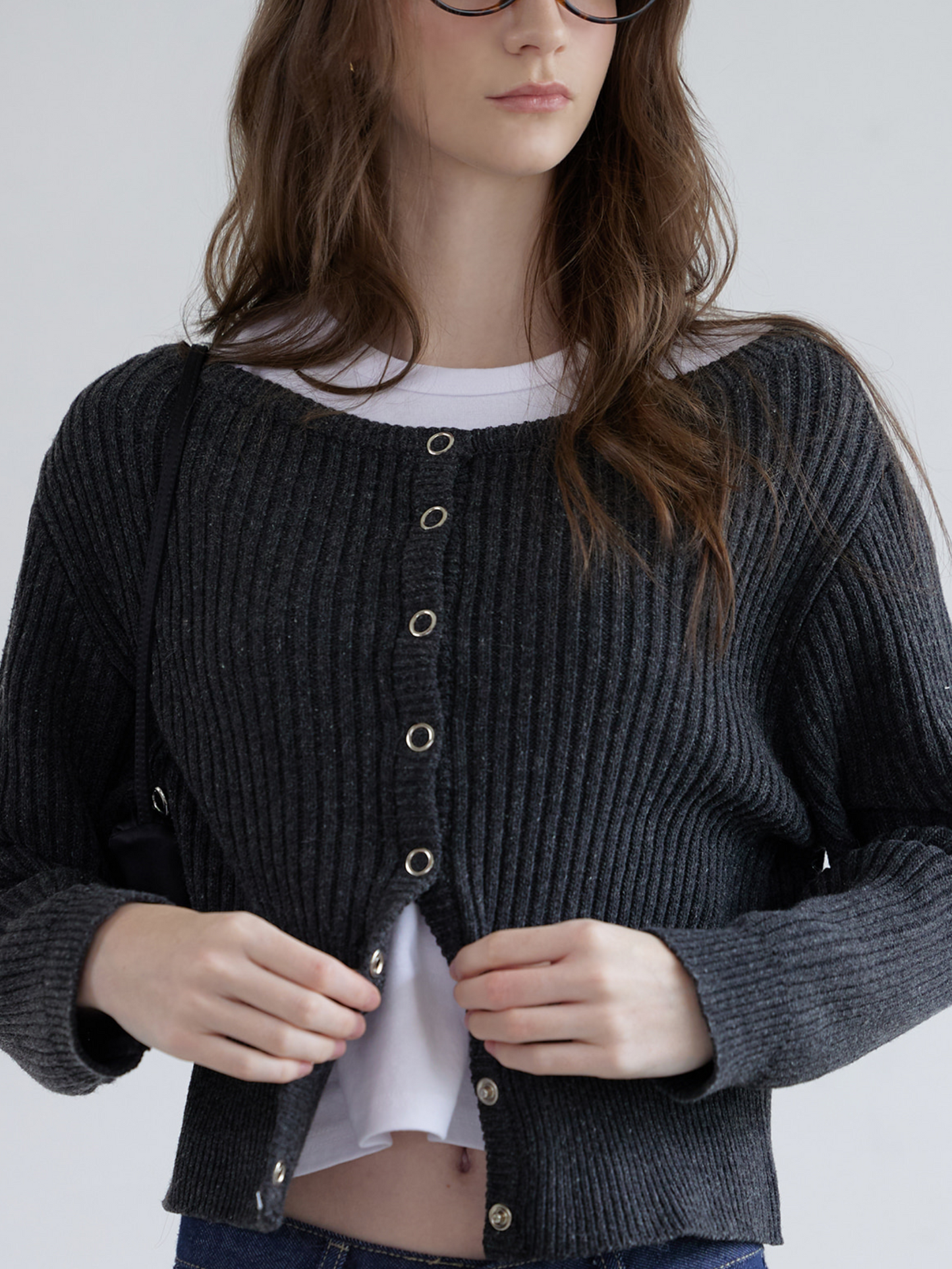 Sonnet Boat-neck Wool Cardigan