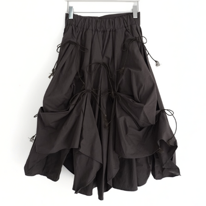 Ribbon Shirring Avant Skirt