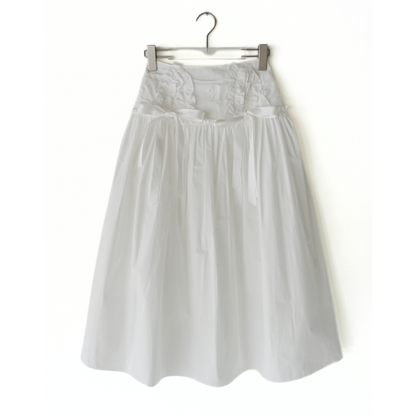 Frill Ribbon Long Skirt