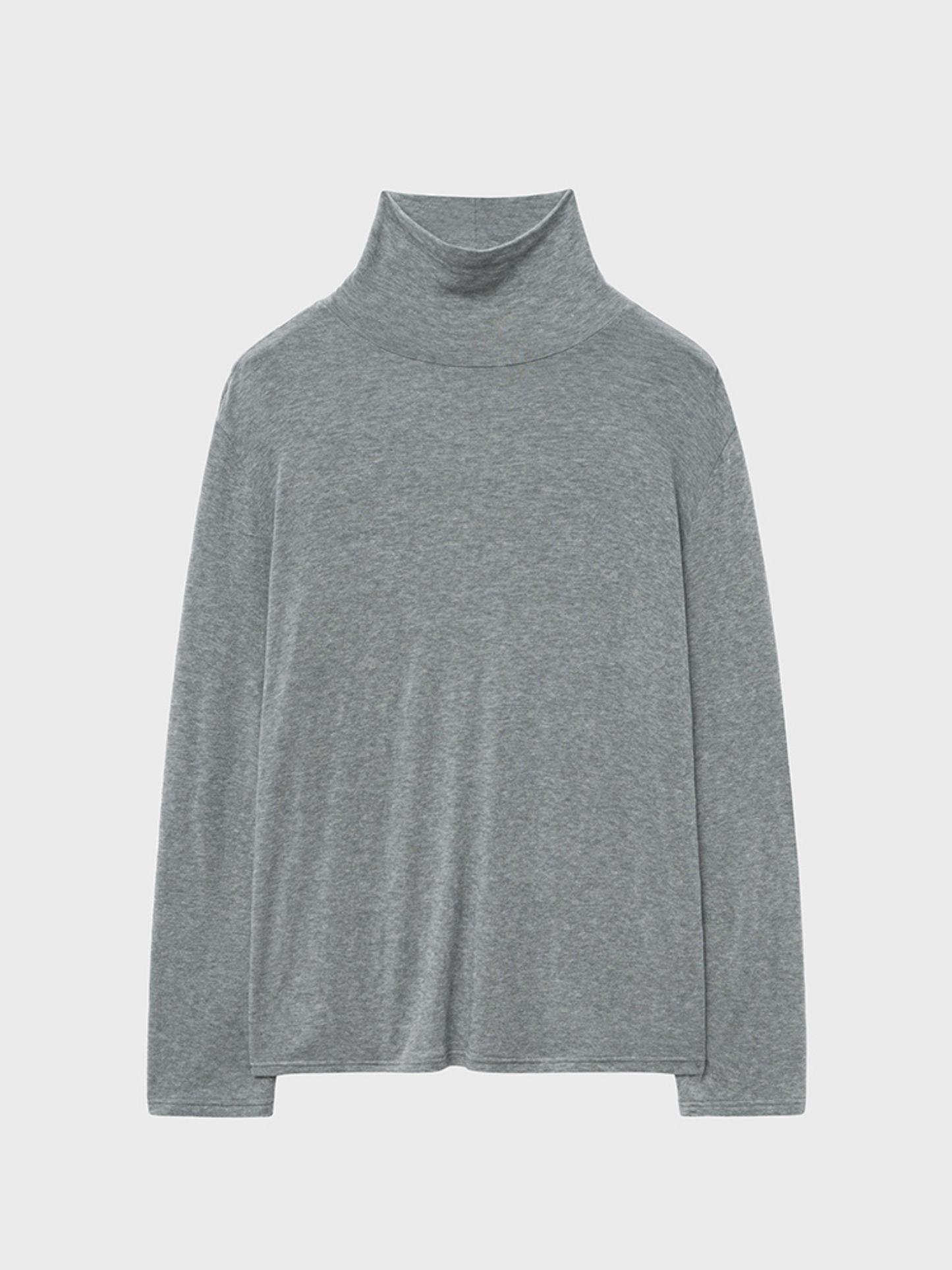 WOOL SILKY ROLL NECK T-SHIRT