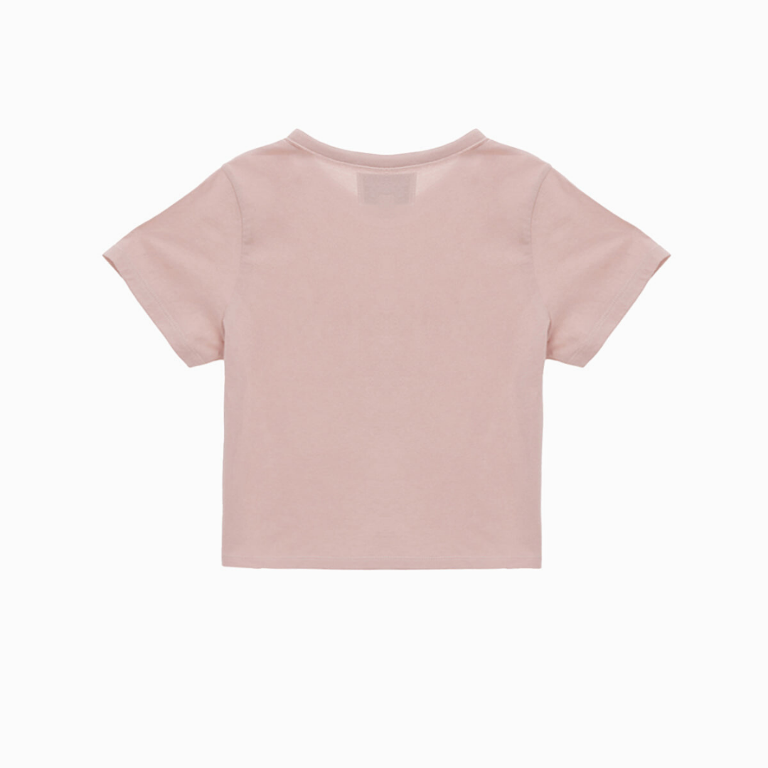 LOGO CROP TOP IN PINK