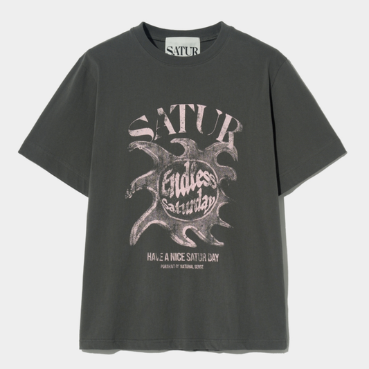 (M) Sun Retro Graphic T-Shirts