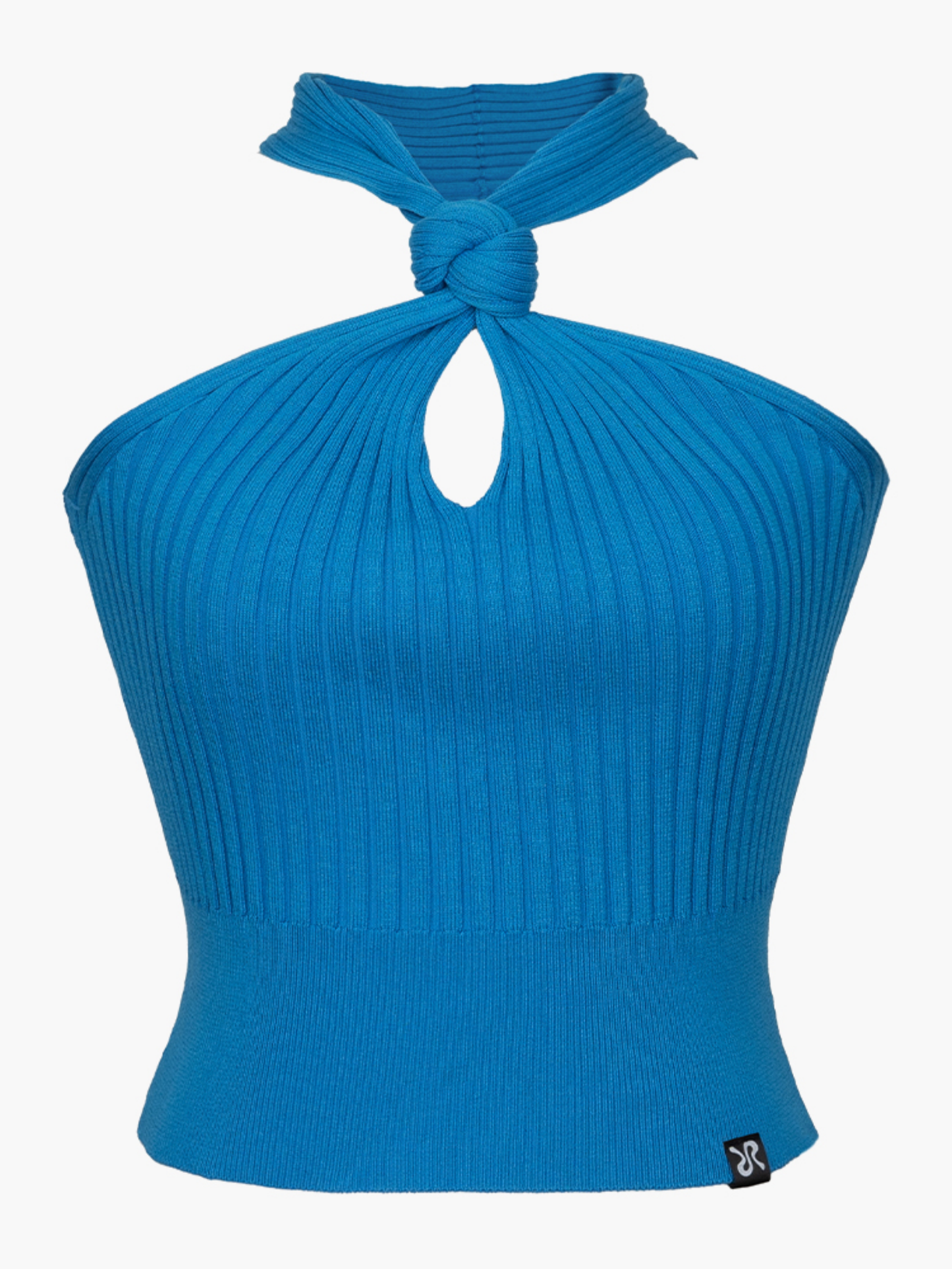 KNIT HALTER NECK TOP