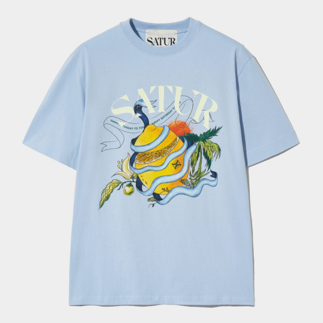 (M) Ribbon Citron Graphic T-Shirt