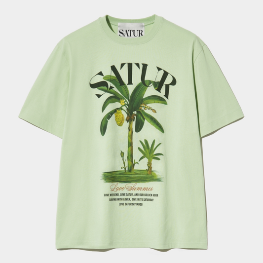 (M) Banana Tree Graphic T-Shirt