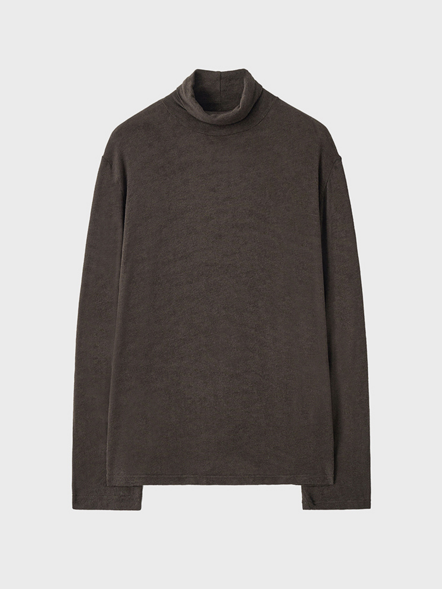 WOOL SILKY ROLL NECK T-SHIRT