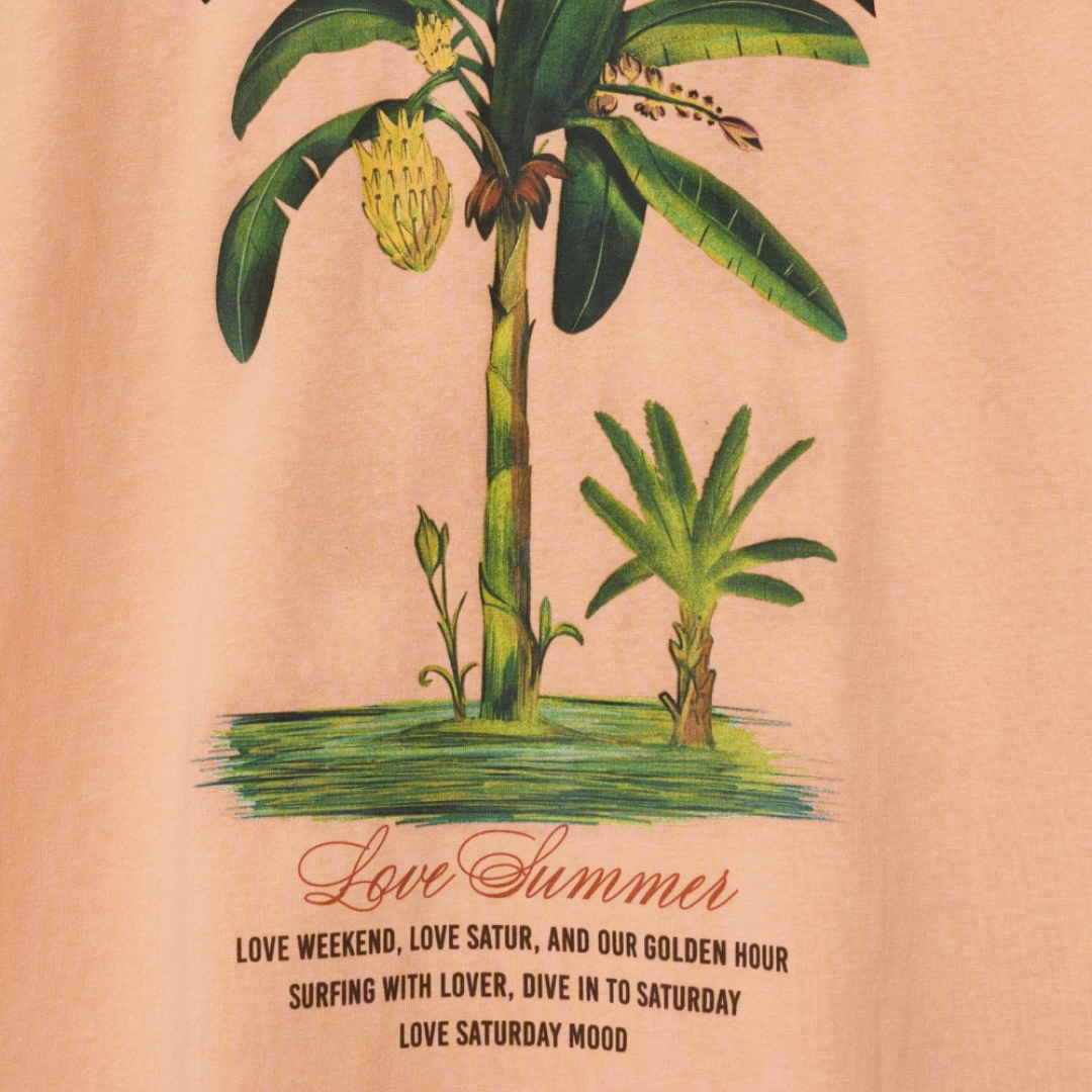 (M) Banana Tree Graphic T-Shirt