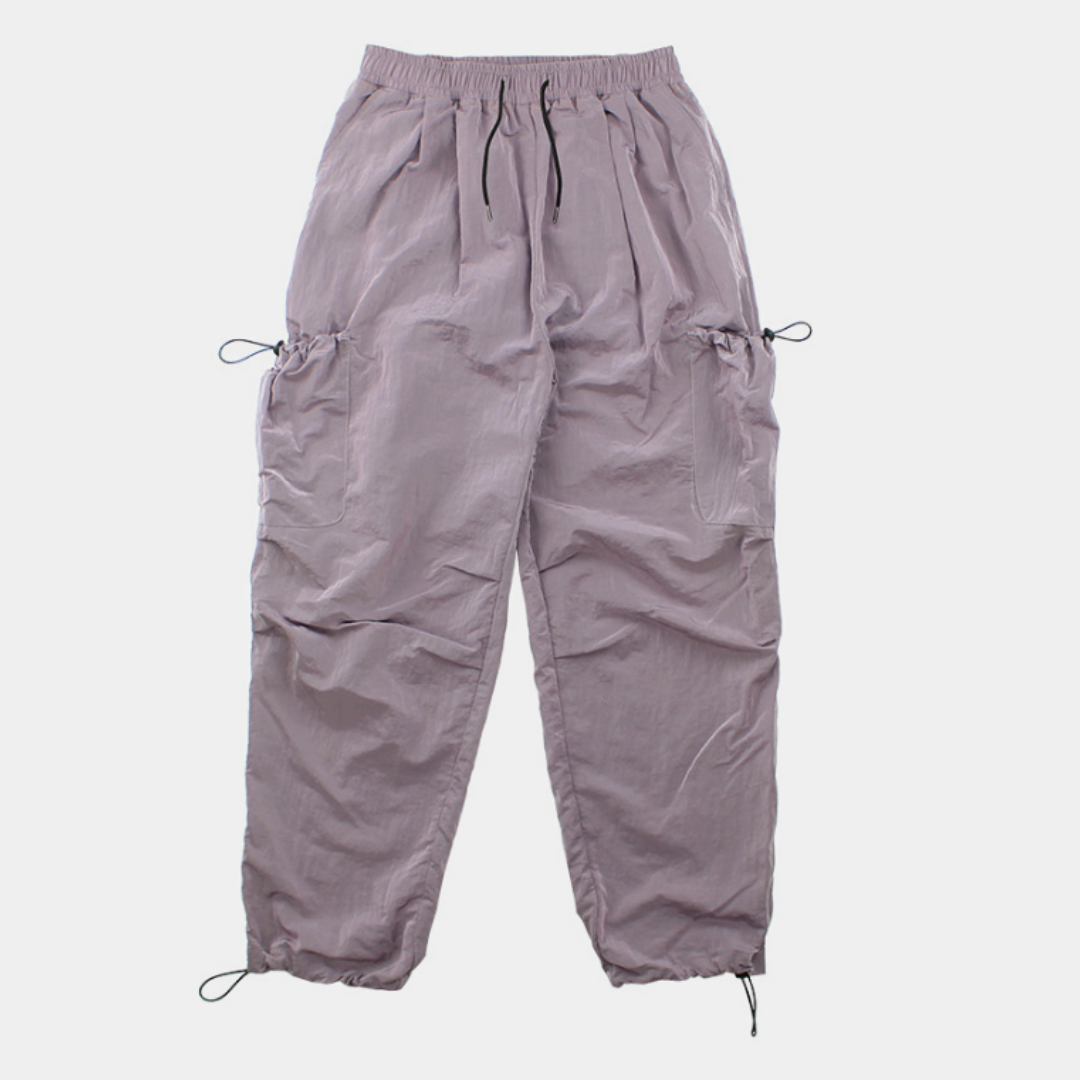 Shirring nylon cargo pants