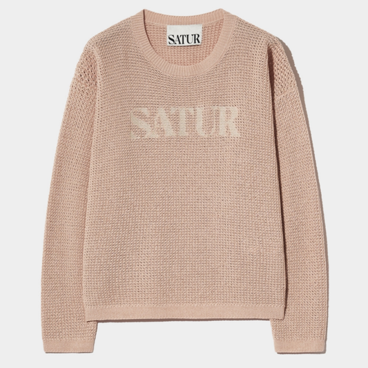 Logo Embroidery Crew Neck Knit