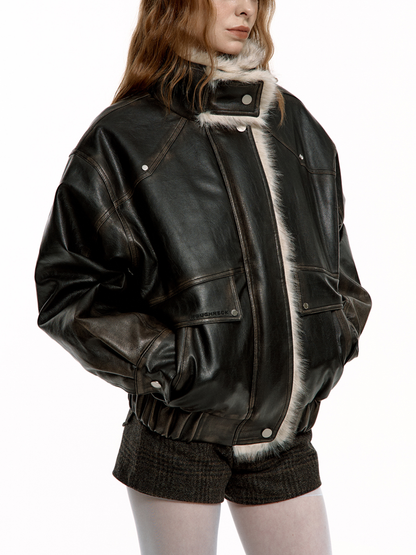 WASHING LEATHER MUSTANG JACKET