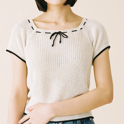 Cherry knit top