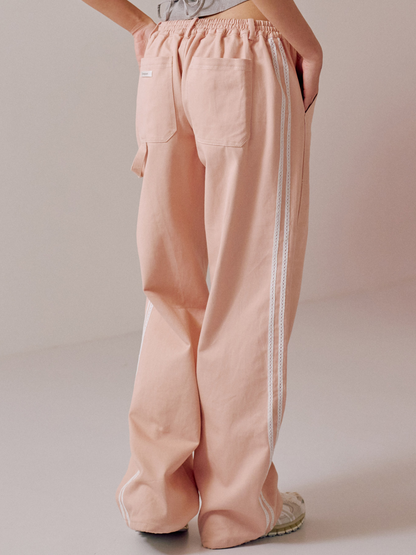 Karina Wide Track Cotton Pants