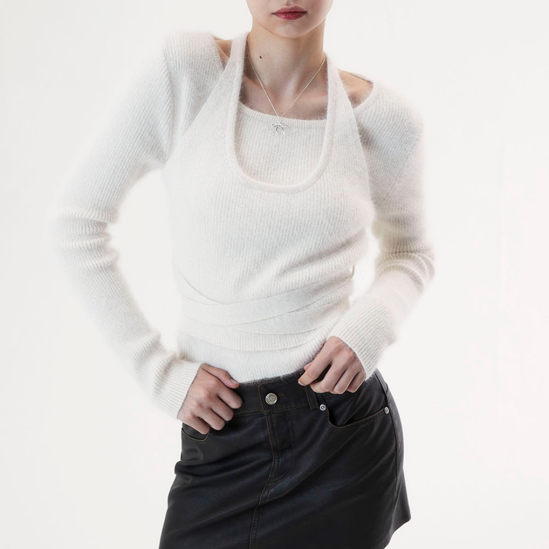 ANGOTA LAYERED BALLERINA SWEATER