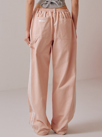 Karina Wide Track Cotton Pants