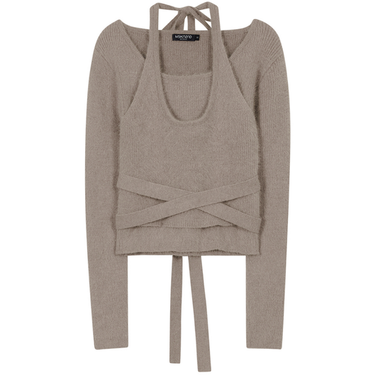 ANGOTA LAYERED BALLERINA SWEATER