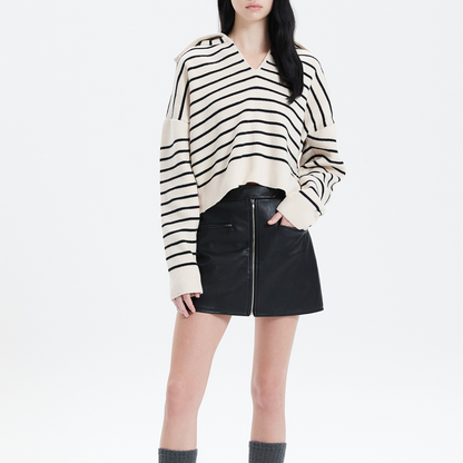 STRIPE SLIT KNIT