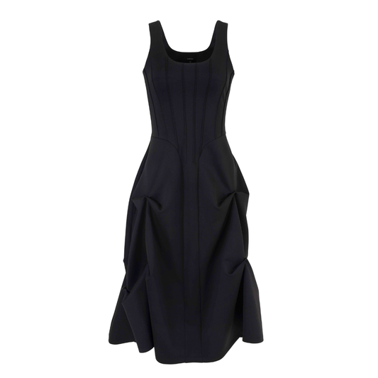 Pintuck Jersey Dress